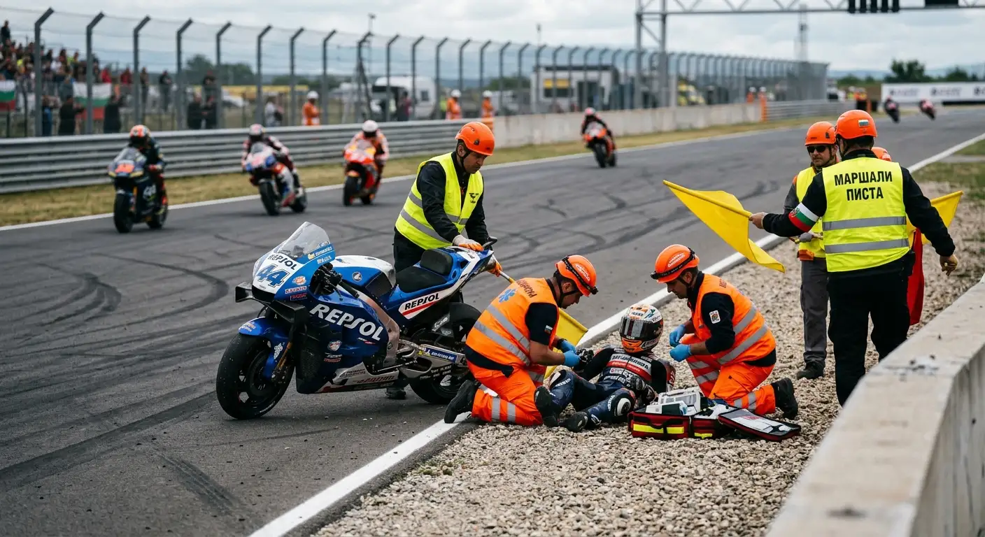 Физическият риск от контузия при MotoGP претендент